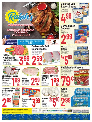 Especiales de Ralph's Supermercado y Mayorista - Variedad, Frescura y Calidad ¡A los mejores precios!