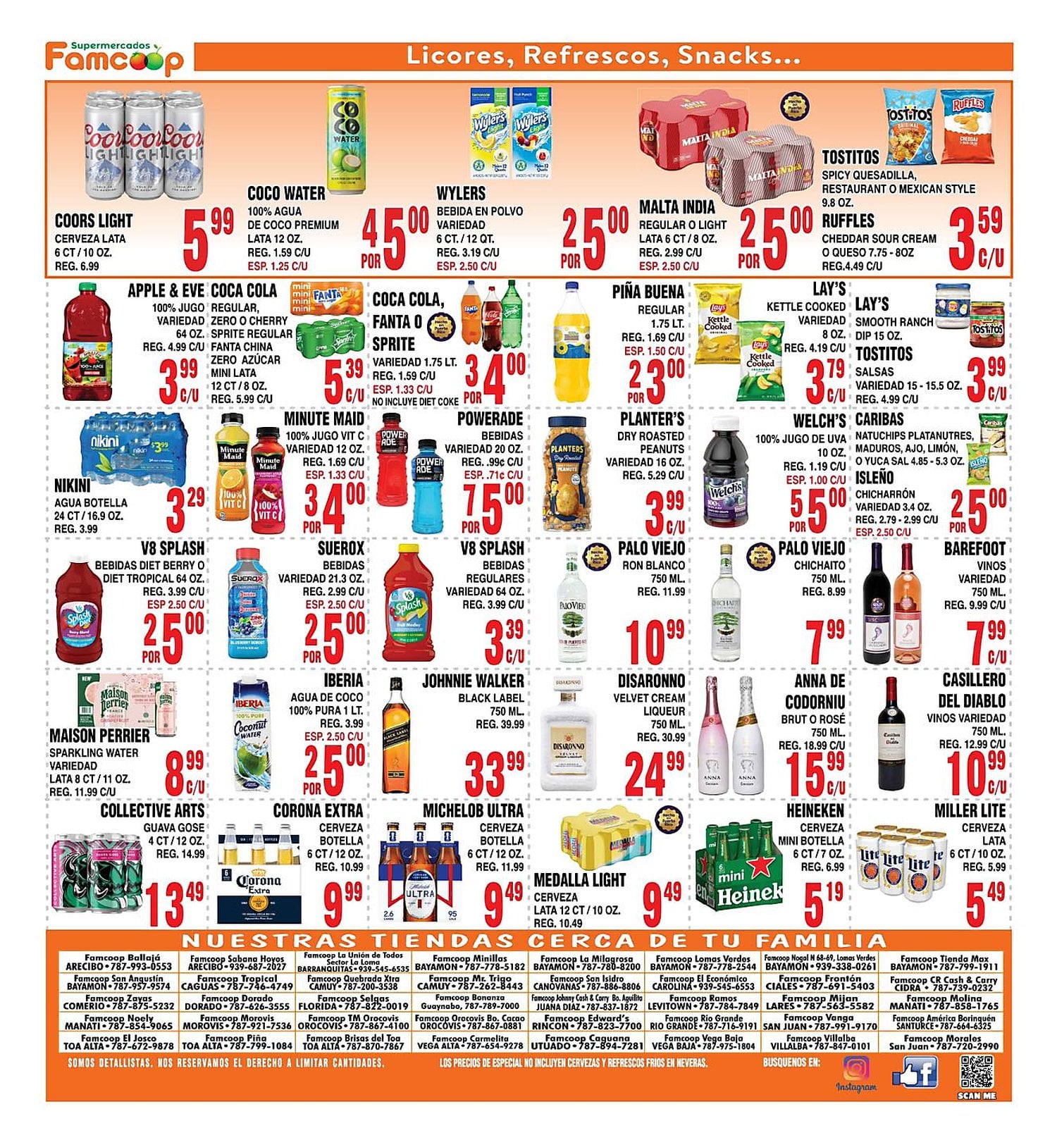 Página 8 del Shopper de Famcoop. Válido del 28/05/2026 al 10/06/2026