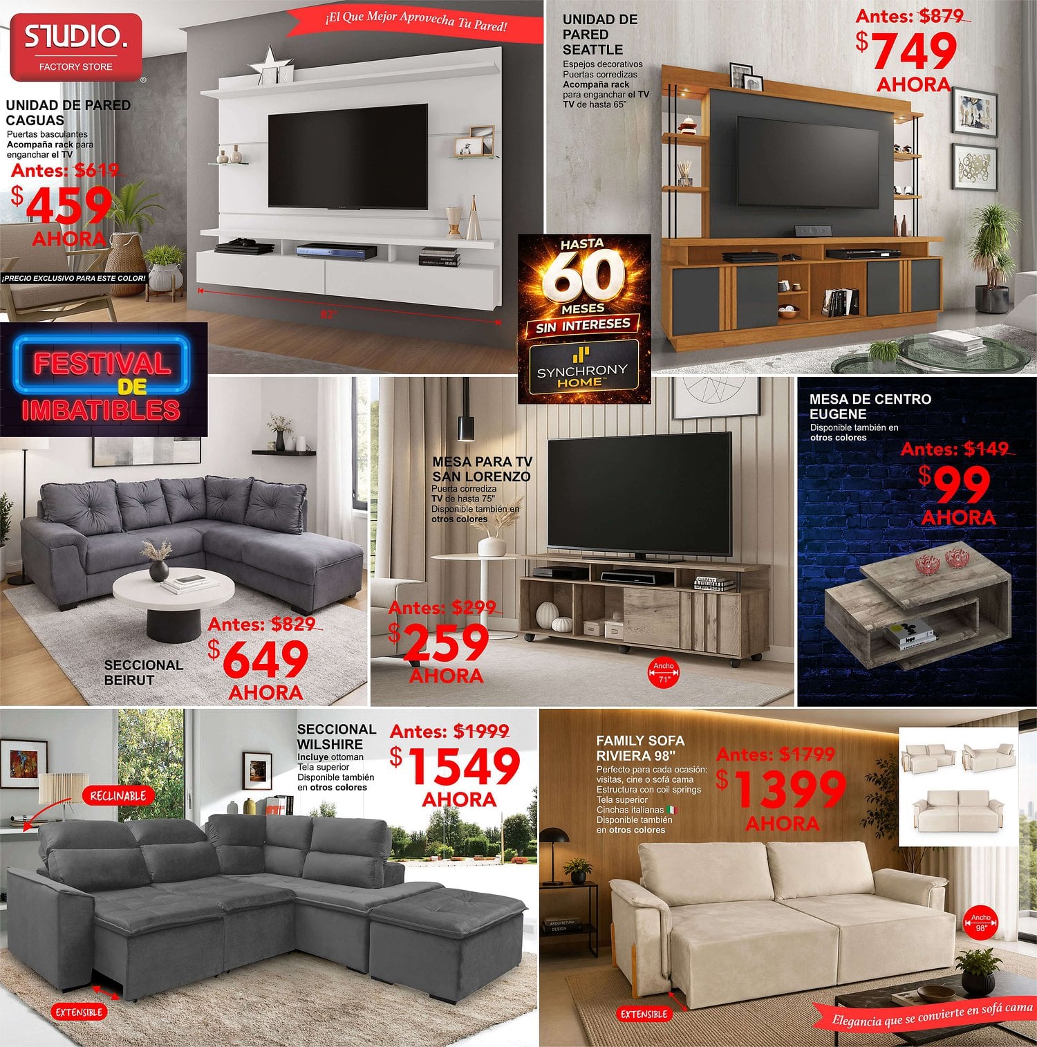 Página 2 del Shopper de Studio Furniture. Válido del 15/05/2026 al 07/06/2026